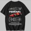 Ferrari Racing Blueprint Drop Shoulder Tee
