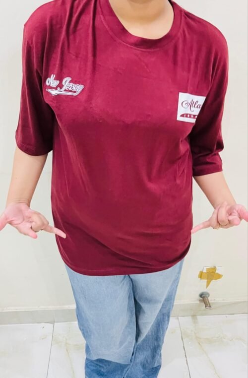 Classic New Jersey Varsity Drop Shoulder Tee