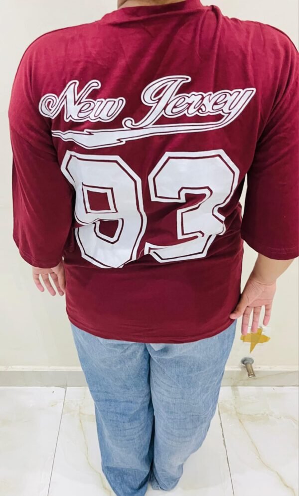 Classic New Jersey Varsity Drop Shoulder Tee