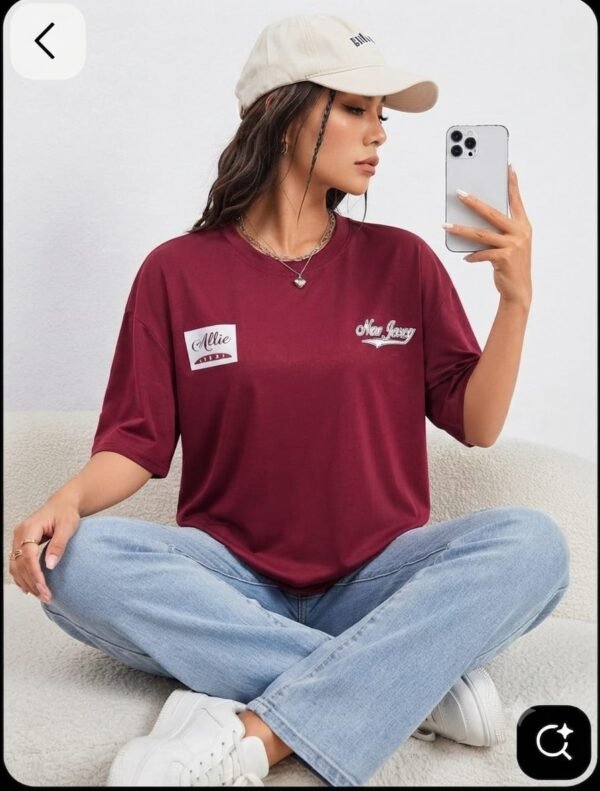 Classic New Jersey Varsity Drop Shoulder Tee