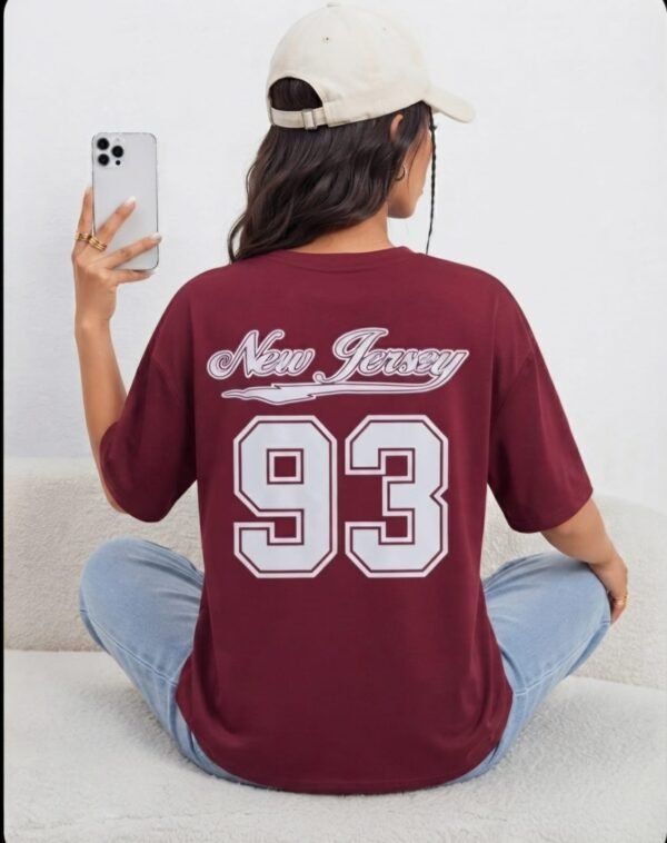 Classic New Jersey Varsity Drop Shoulder Tee