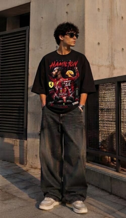 Lewis Hamilton Tribute Drop Shoulder Tee